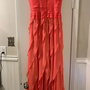 Long length pink dress